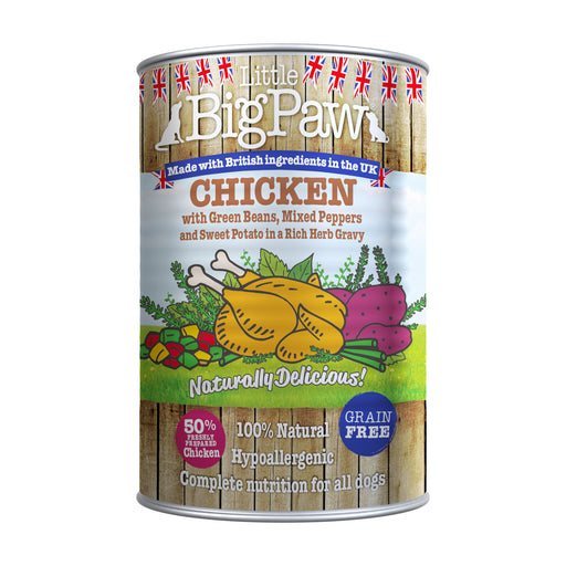 Little Big Paw Chicken Potato Peppers Beans and Herbs Dog Wet Food 390g