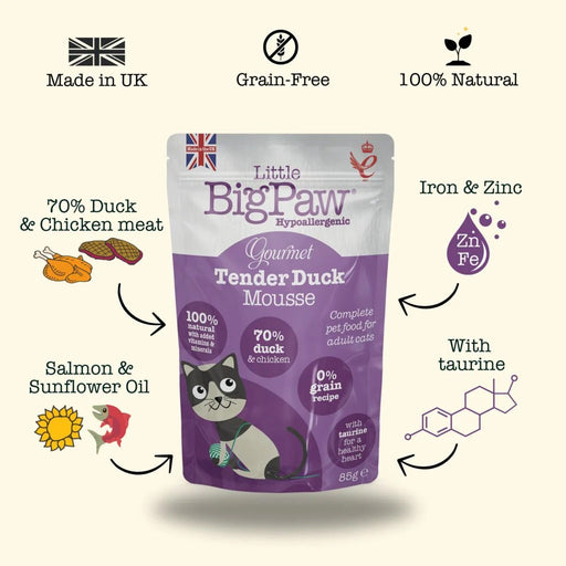 Little Big Paw Gourmet Tender Duck Mousse Cat Food