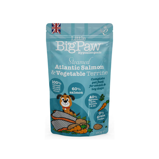 Little Big Paw Steamed Atlantic Salmon and Vegetables Dog Wet Food 150g