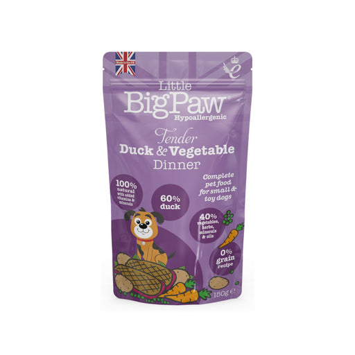 Little Big Paw Tender Duck and Vegetable Dinner Wet Dog Food 150g