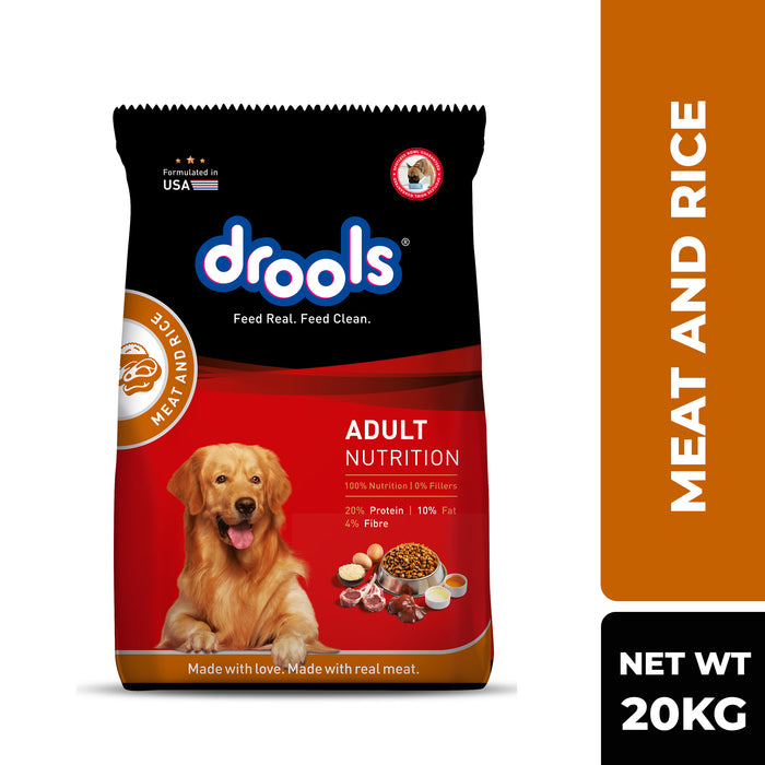 Drools Adult Nutrition Meat and Rice Food for Dog