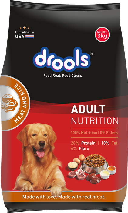 Drools Adult Dry Dog Food Meat and Rice for Dog