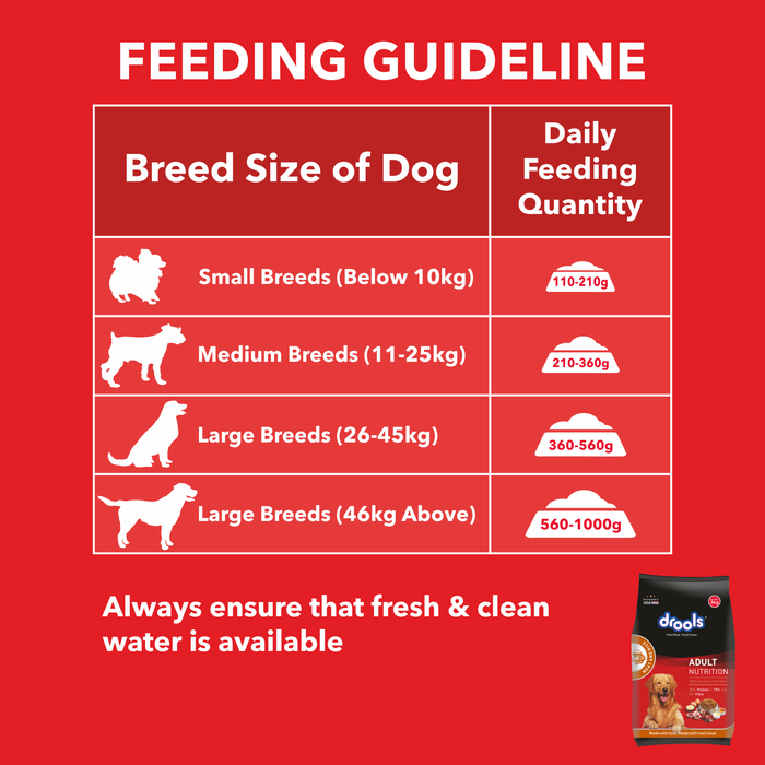Drools Adult Nutrition Meat and Rice Food for Dog
