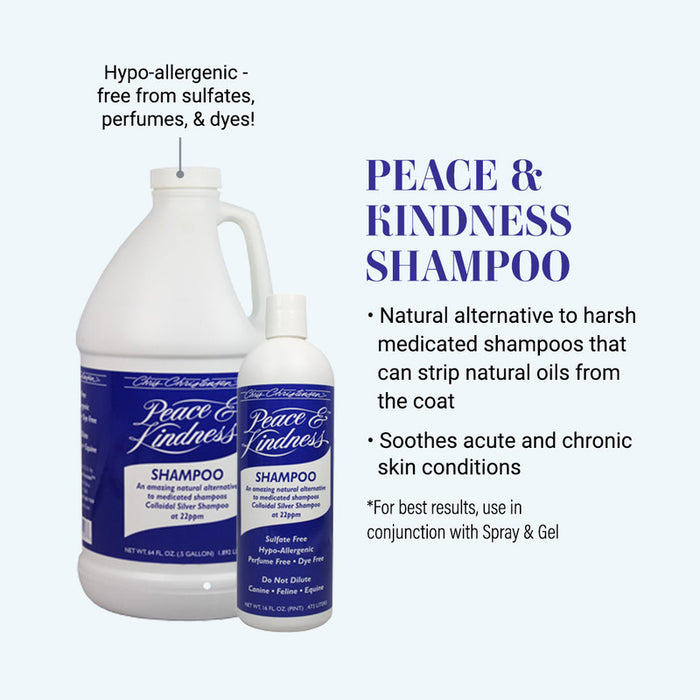 Chris Christensen Peace and Kindness Colloidal Silver Shampoo for Dogs and Cats