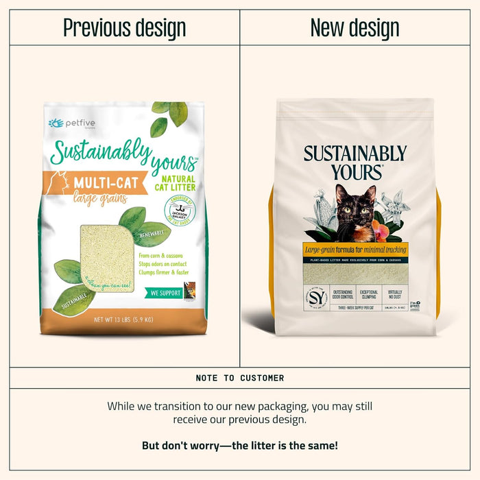 Sustainably Yours Large Grains Biodegradable Cat Litter