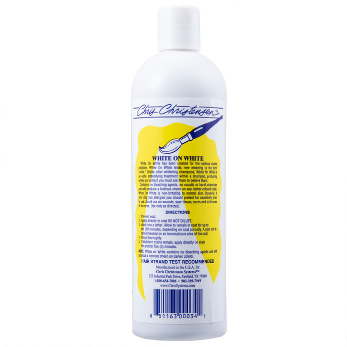 Chris Christensen White on White Whitening Shampoo for Dogs and Cats