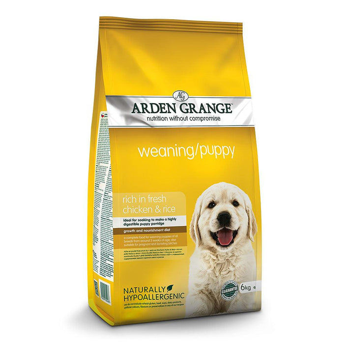 Arden Grange Chicken and Rice Weaning Puppy Starter Hypoallergenic Dog Food - Ofypets