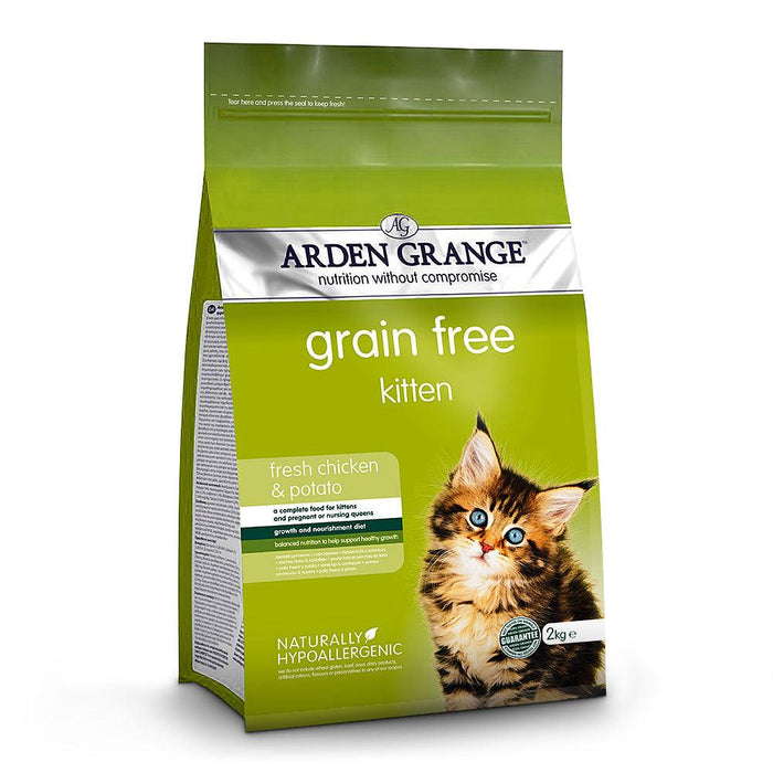 Arden Grange Grain Free Chicken and Potato Hypoallergenic Kitten Food - Ofypets