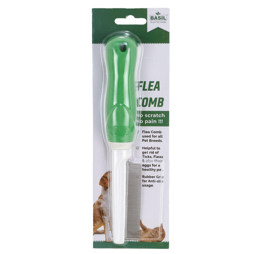 Basil Flea Comb for Grooming Dogs and Cats - Ofypets
