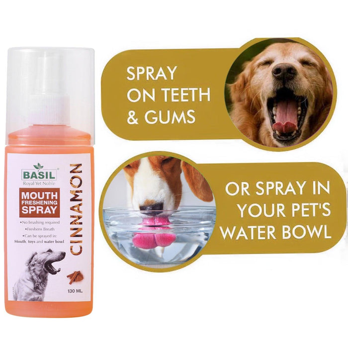 Basil Mouth Freshening Spray for Oral Care for Pets 130 ML - Ofypets