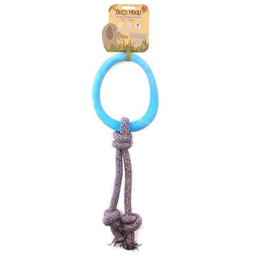 Beco Rubber Hoop and Rope Chew Toy for Dogs - Ofypets
