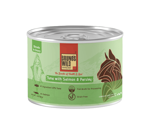 Brunos Wild Essentials Tuna with Salmon & Parsley Gravy Grain Free Cat Wet Food - Ofypets