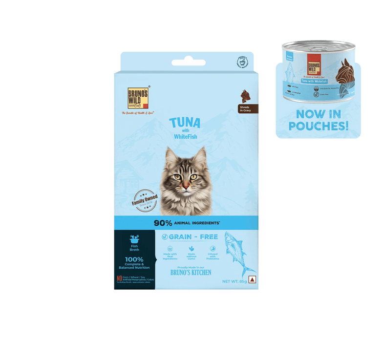 Brunos Wild Essentials Tuna with Whitefish in Gravy Grain Free Cat Wet Food - Ofypets