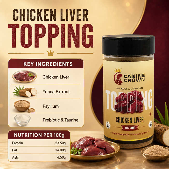 Canine Crown Chicken Liver Topping Powder