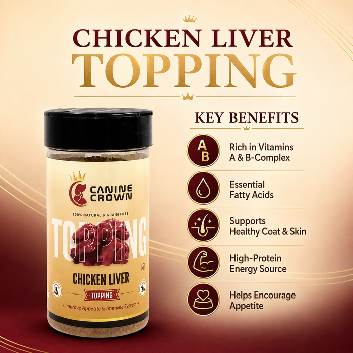 Canine Crown Chicken Liver Topping Powder