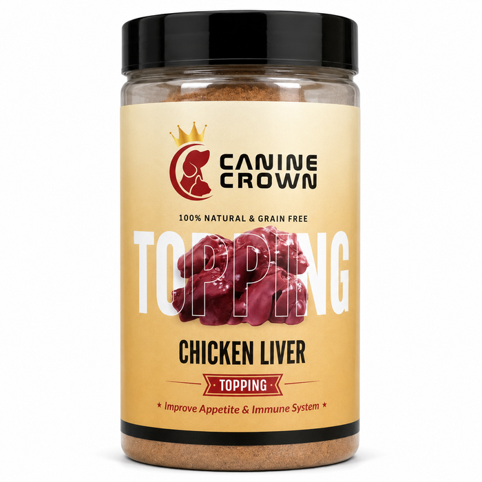 Canine Crown Chicken Liver Topping Powder - Ofypets