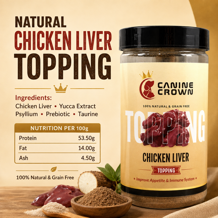 Canine Crown Chicken Liver Topping Powder