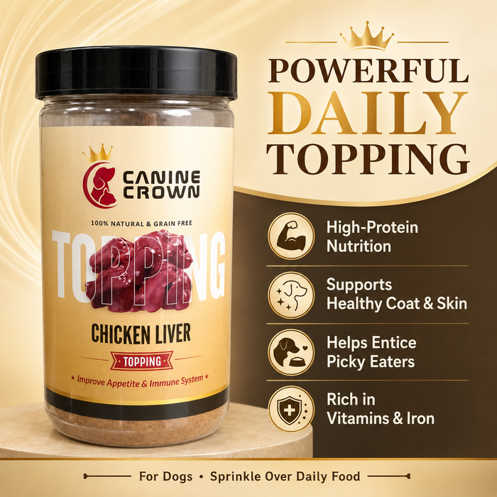Canine Crown Chicken Liver Topping Powder