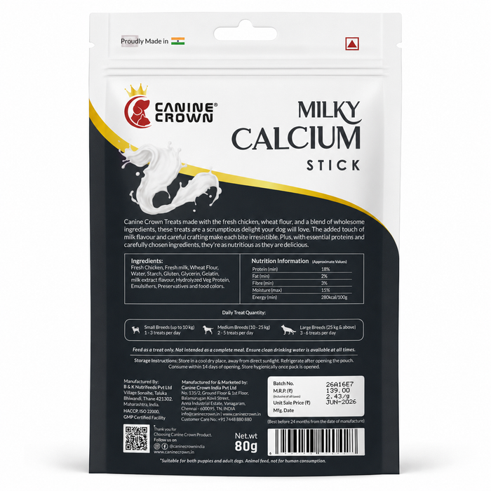 Canine Crown Milky Calcium Stick - Ofypets