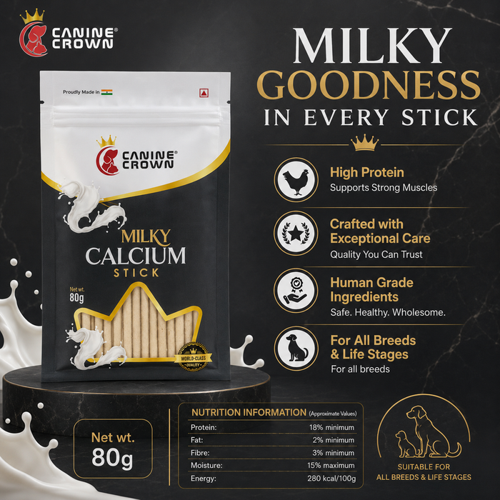 Canine Crown Milky Calcium Stick - Ofypets