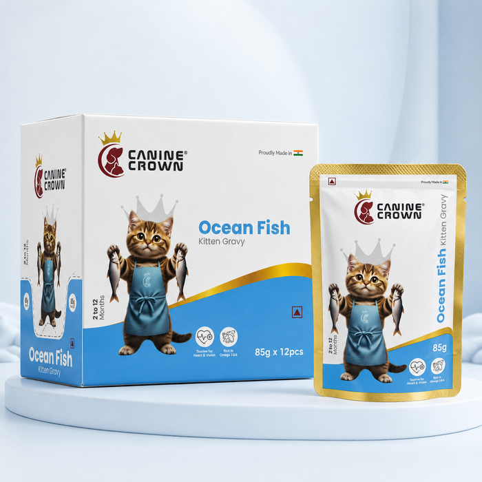 Canine Crown Ocean Fish Kitten Gravy - Ofypets