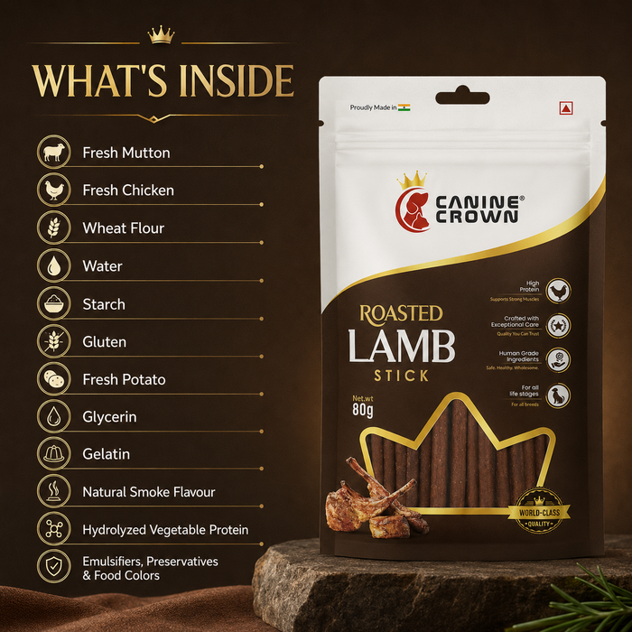 Canine Crown Roasted Lamb Stick - Ofypets