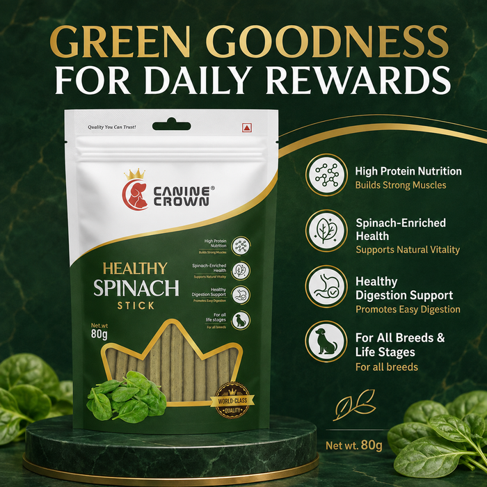 Canine Crown Healthy Spinach Sticks - Ofypets