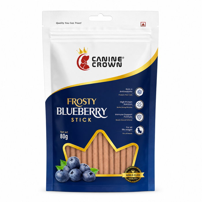 Canine Crown Frosty Blueberry Sticks - Ofypets