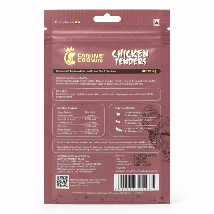 Canine Crown Soft Chicken Tenders - Ofypets