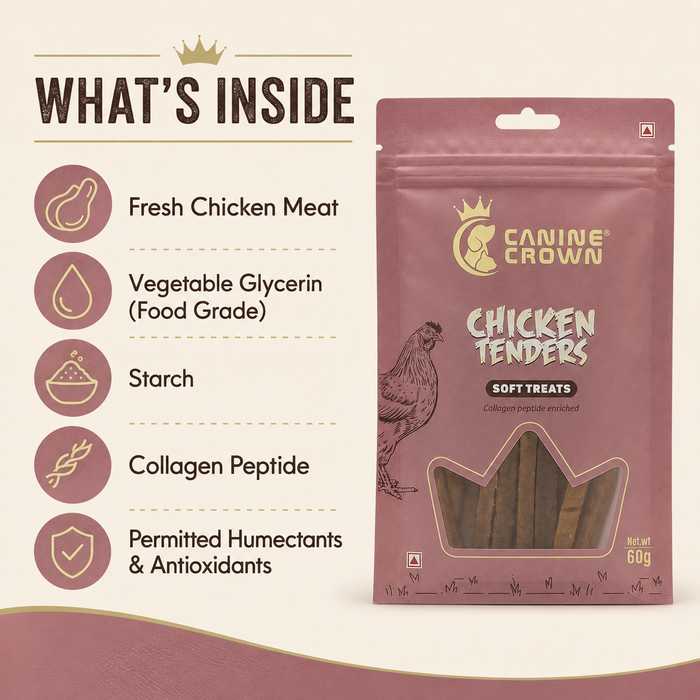 Canine Crown Soft Chicken Tenders - Ofypets