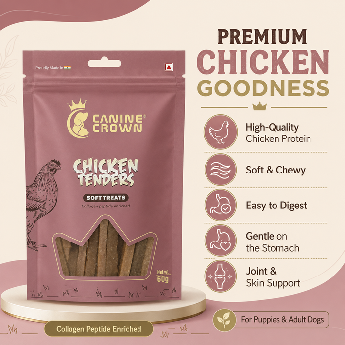 Canine Crown Soft Chicken Tenders - Ofypets