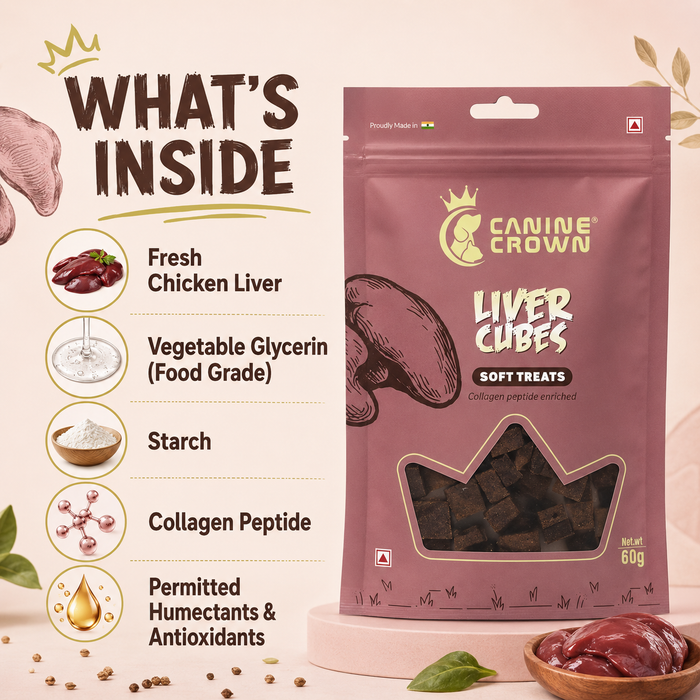 Canine Crown Soft Liver Cubes - Ofypets