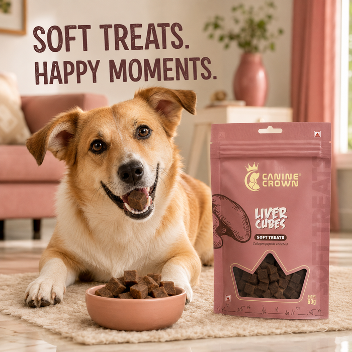 Canine Crown Soft Liver Cubes - Ofypets