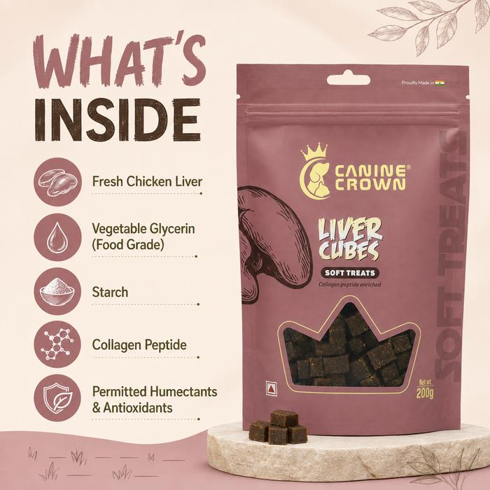 Canine Crown Soft Liver Cubes - Ofypets