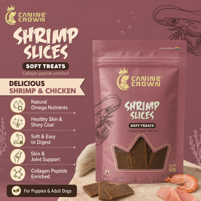 Canine Crown Soft Shrimp Slice - Ofypets