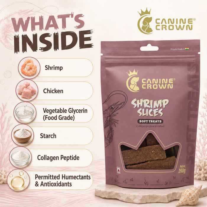 Canine Crown Soft Shrimp Slice - Ofypets