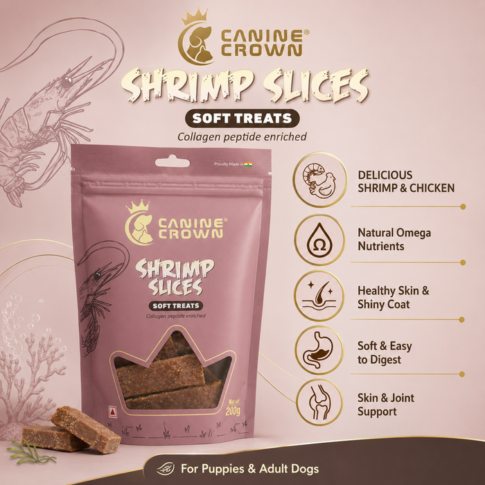 Canine Crown Soft Shrimp Slice - Ofypets
