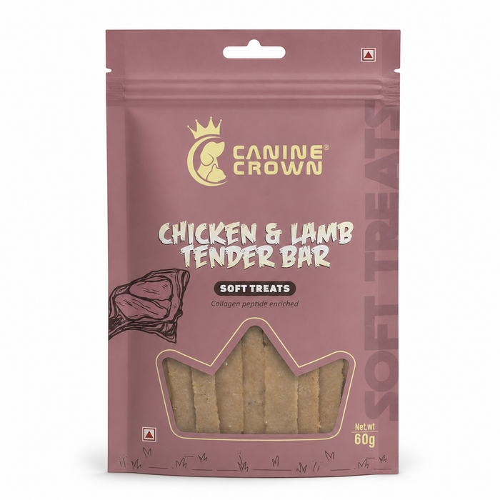 Canine Crown Soft Chicken & Lamb Tender Bar - Ofypets