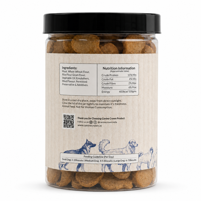 Canine Crown Premium Meat Biscuits - Ofypets