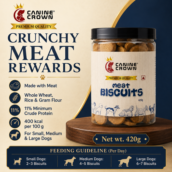 Canine Crown Premium Meat Biscuits - Ofypets
