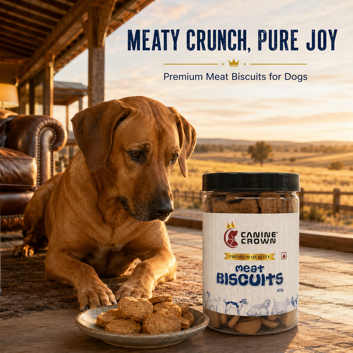 Canine Crown Premium Meat Biscuits - Ofypets