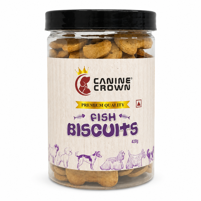 Canine Crown Premium Fish Biscuits - Ofypets