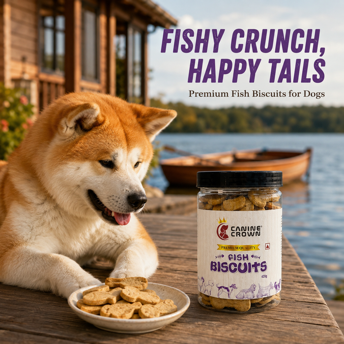 Canine Crown Premium Fish Biscuits - Ofypets