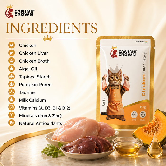 Canine Crown chicken kitten Gravy - Ofypets