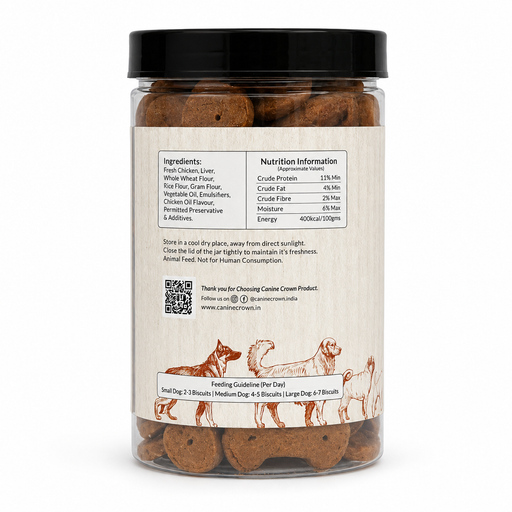 Canine Crown Premium Chicken Biscuits - Ofypets
