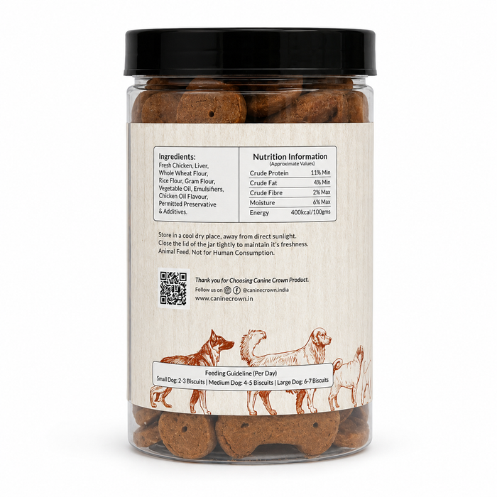 Canine Crown Premium Chicken Biscuits - Ofypets