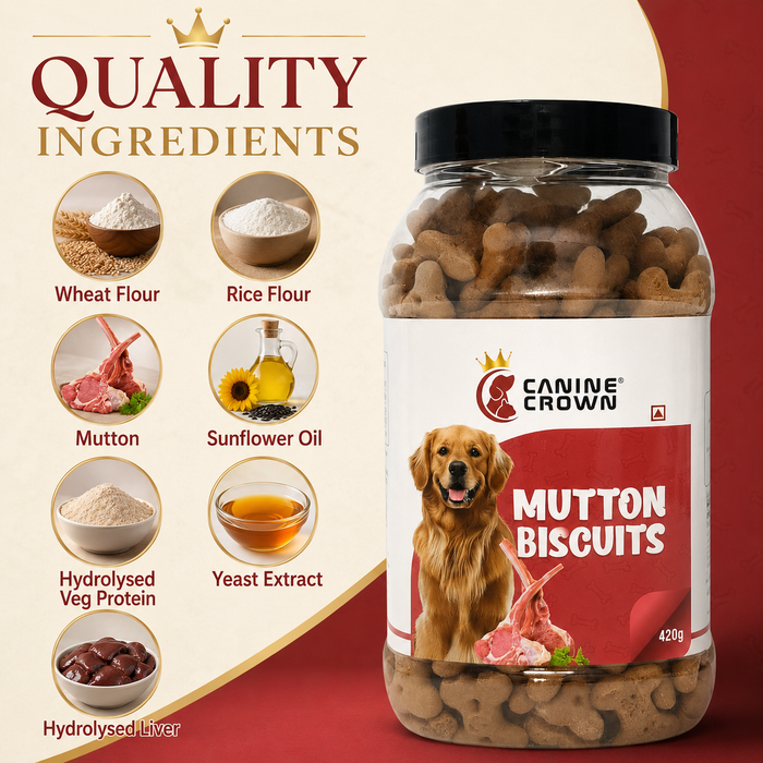 Canine Crown Mutton Biscuits - Ofypets