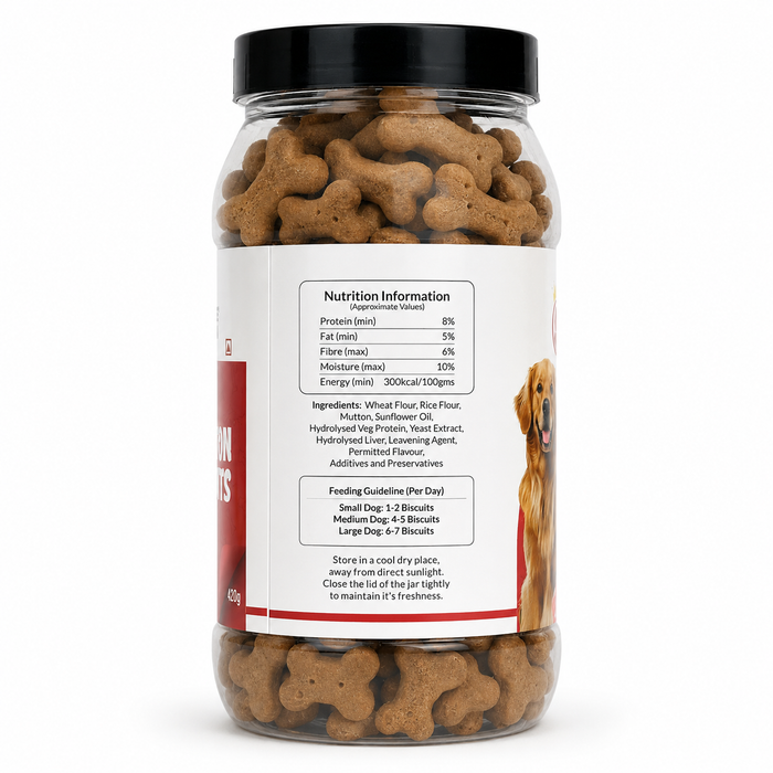 Canine Crown Mutton Biscuits - Ofypets