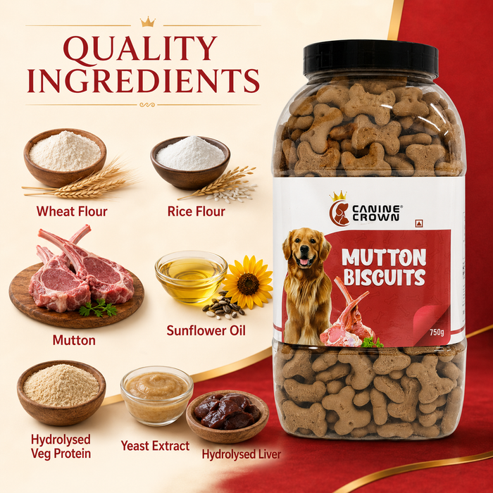 Canine Crown Mutton Biscuits - Ofypets