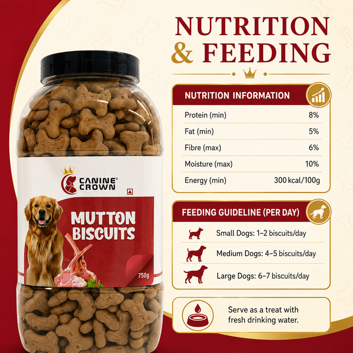 Canine Crown Mutton Biscuits - Ofypets